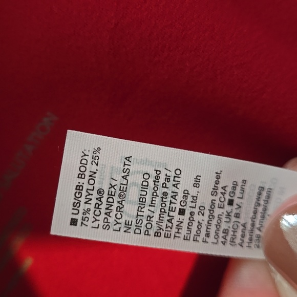 Athleta Red Salutation Stash Leggings - Picture 9 of 12